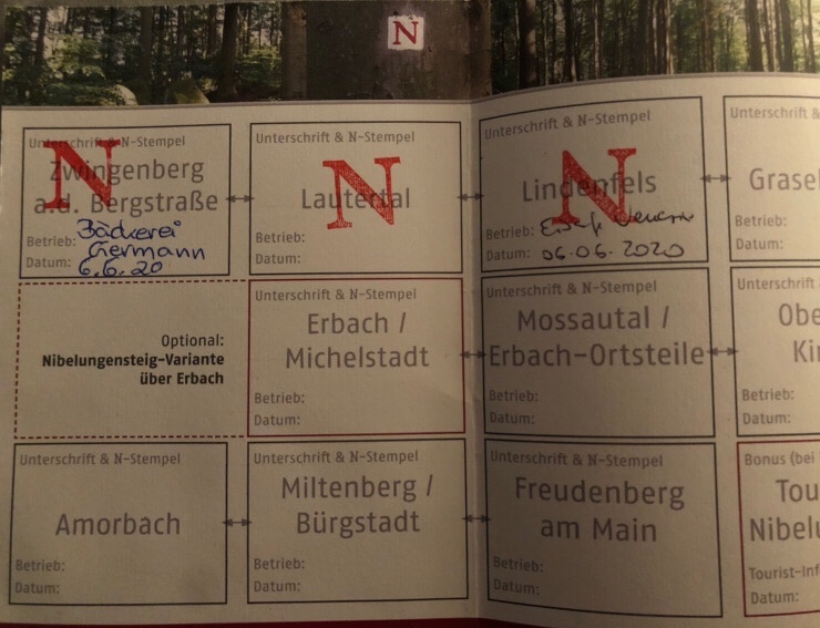 Stempelpass Nibelungensteig 